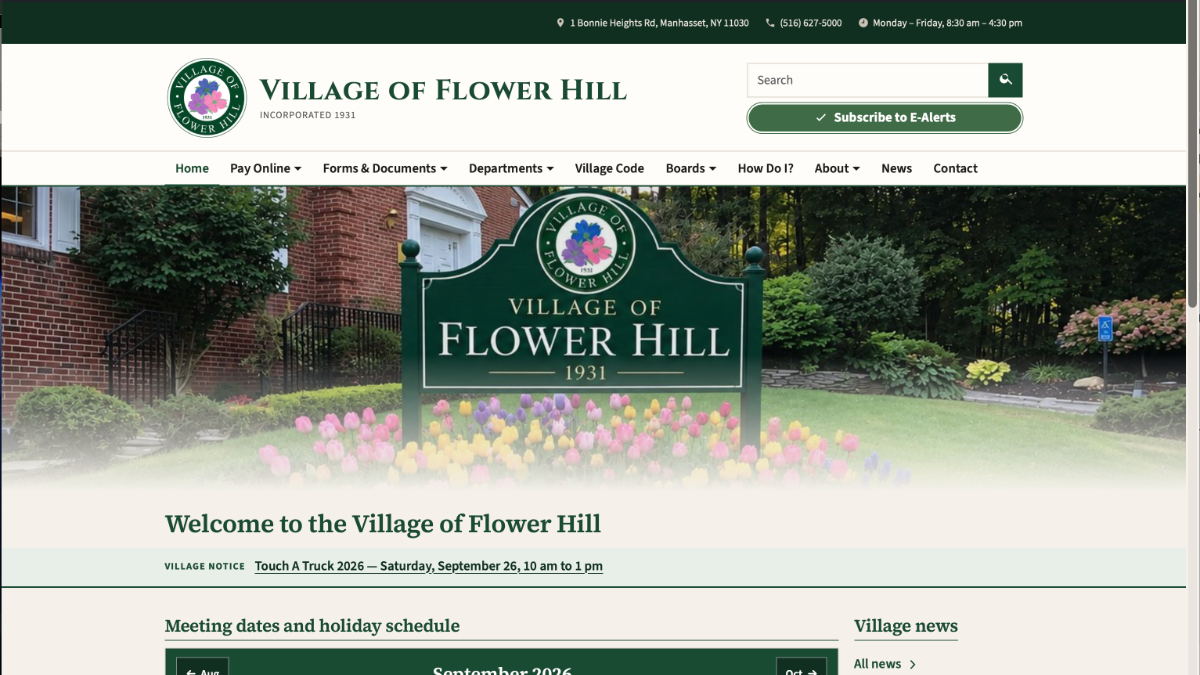 villageflowerhill.gov homepage