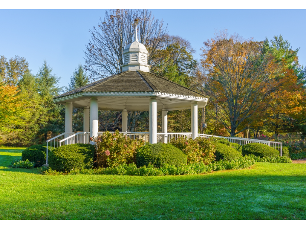 Village park gazebo
